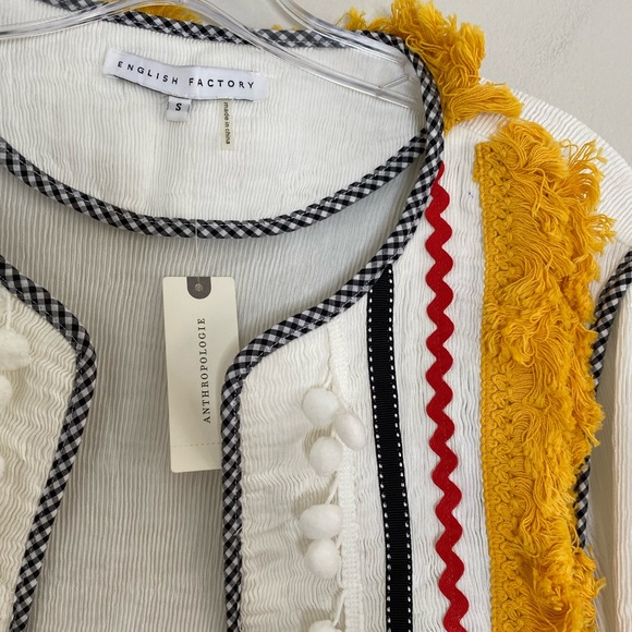 Anthropologie English Factory Selina Pom Jacket - Picture 11 of 13